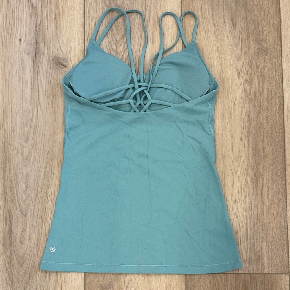 lululemon athletica Strappy Eucalyptus Blue/Green Camisole